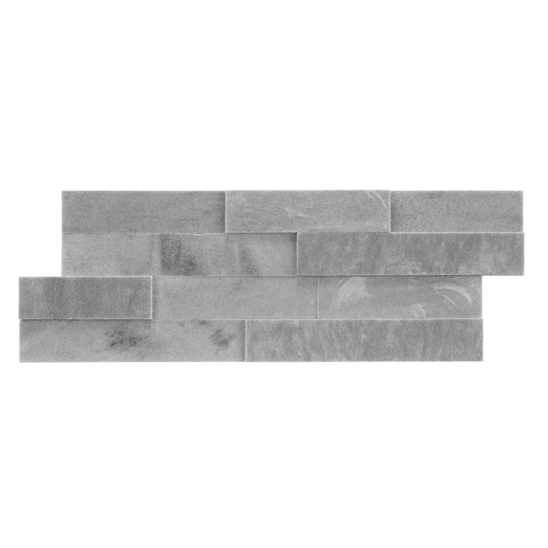 Cliffside 8 in. x 22 in Panel and 8 in. x 24 in. Corner Honed Marble Wall Tile