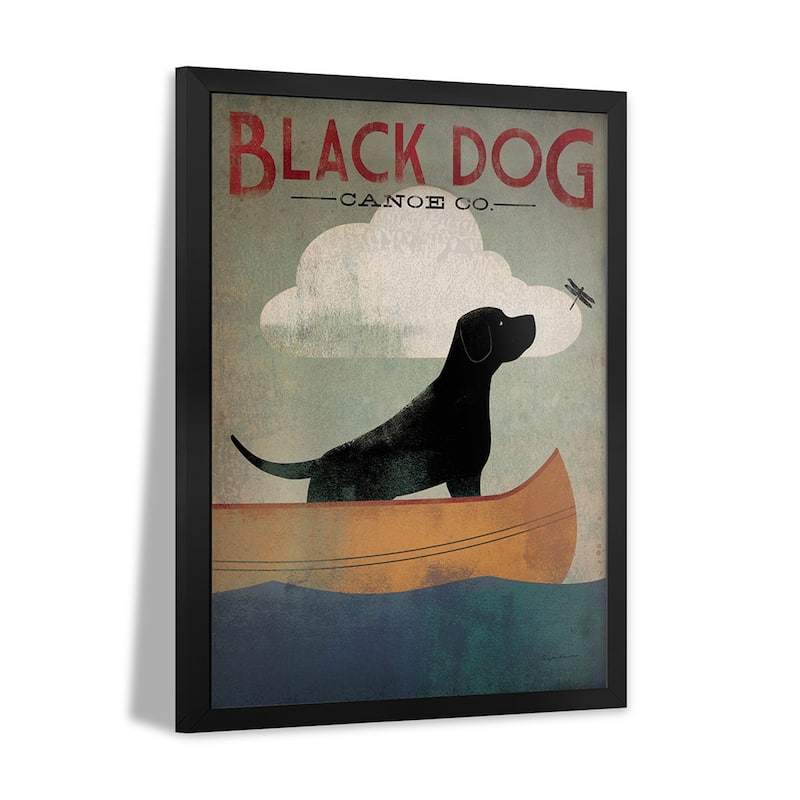 Black Dog Canoe Co. I Premium Framed Poster by Ryan Fowler