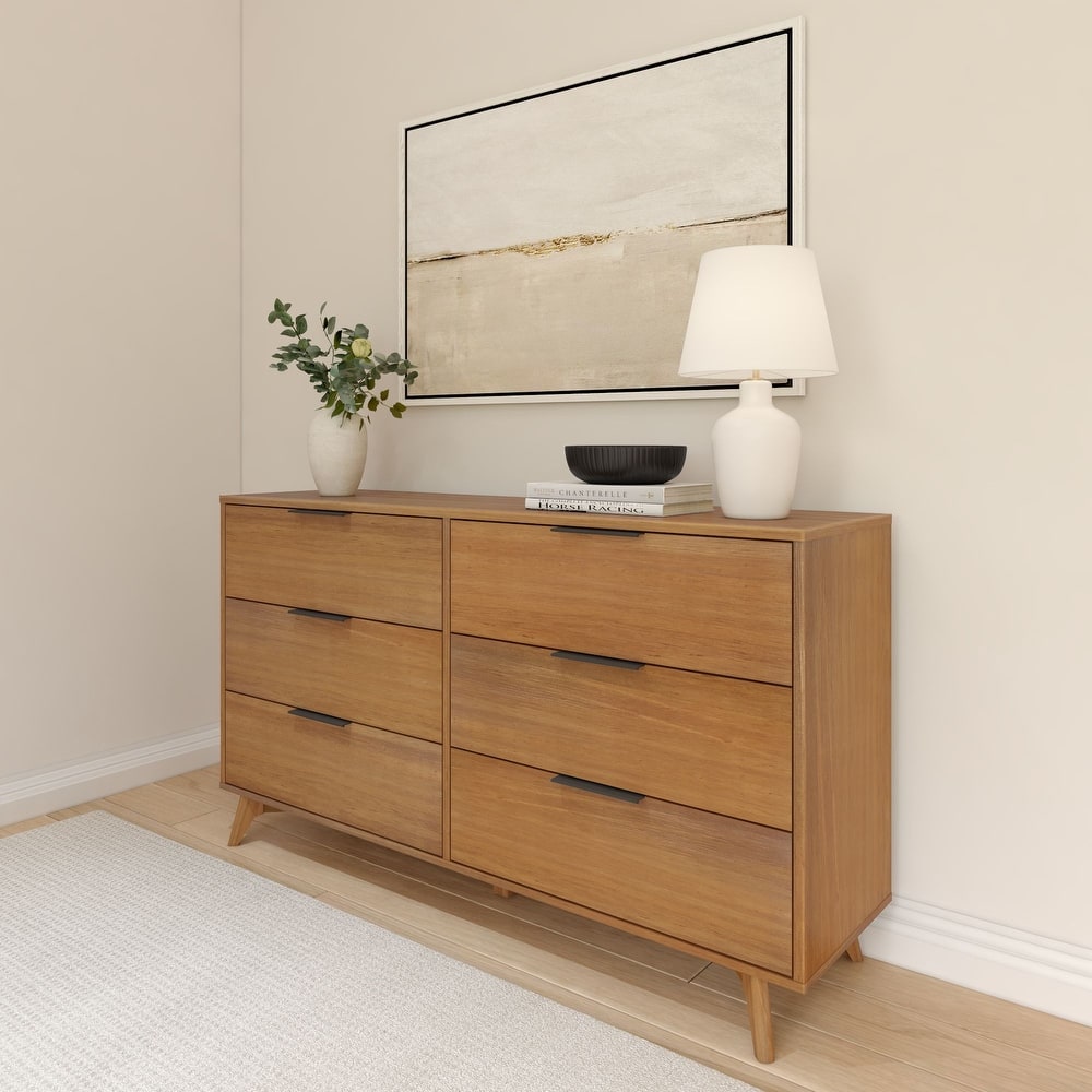 Plank and Beam Haven 6-Drawer Dresser with Drawer Pull Handles