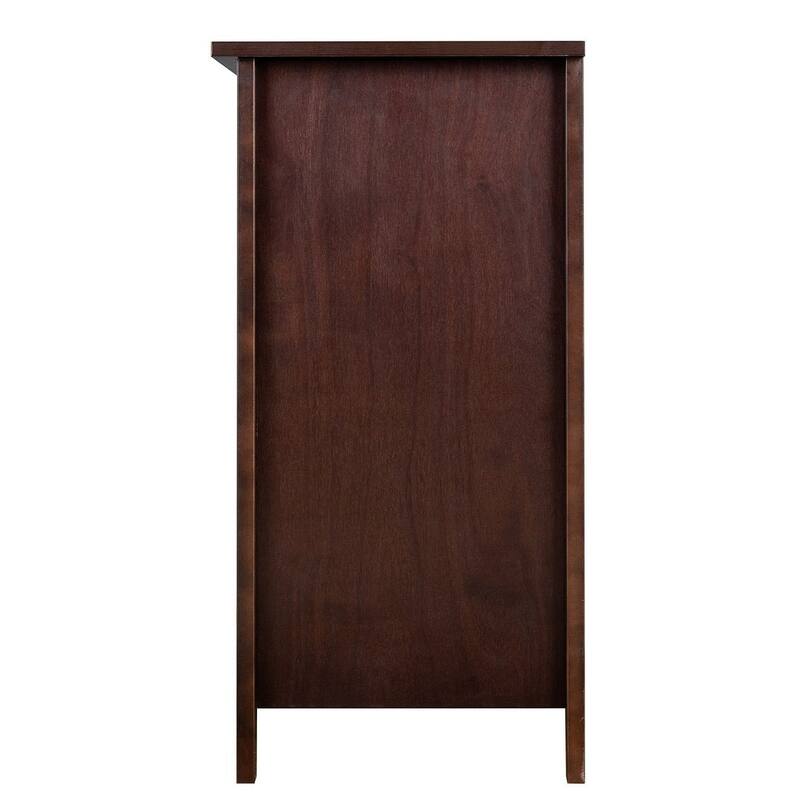 Modern Solid Wood Drawer Dresser with Retro Round Handles