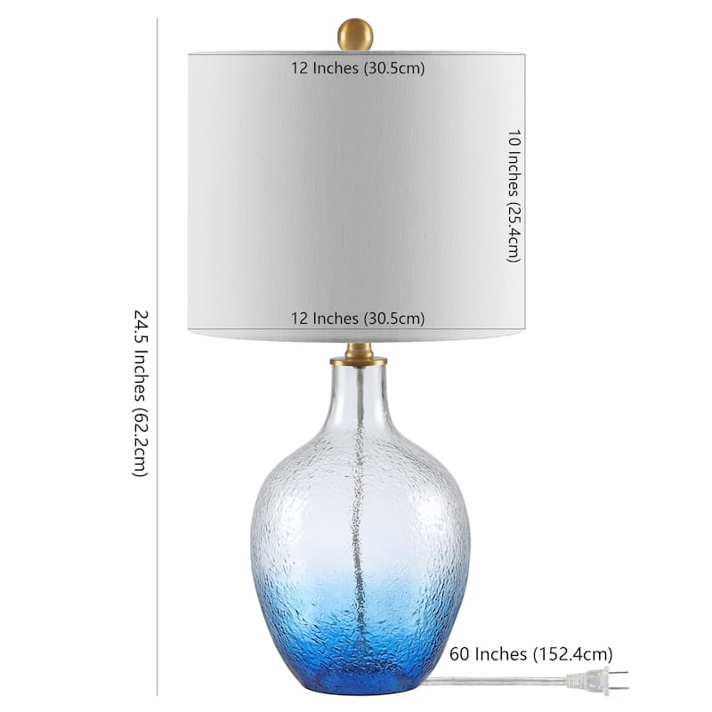 SAFAVIEH Lighting 23.75-inch Merla Table Lamp - 12" x 12" x 23.8"
