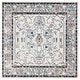 preview thumbnail 2 of 9, SAFAVIEH Tulum Katelijne Boho Rug 6'7" Square - Ivory Grey/Blue Rust - Square