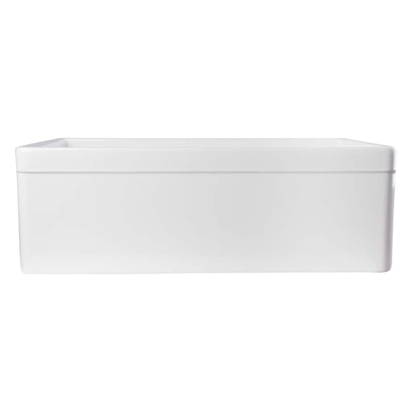 Alfi White Fireclay 30-inch Single Bowl Farmhouse Kitchen Sink