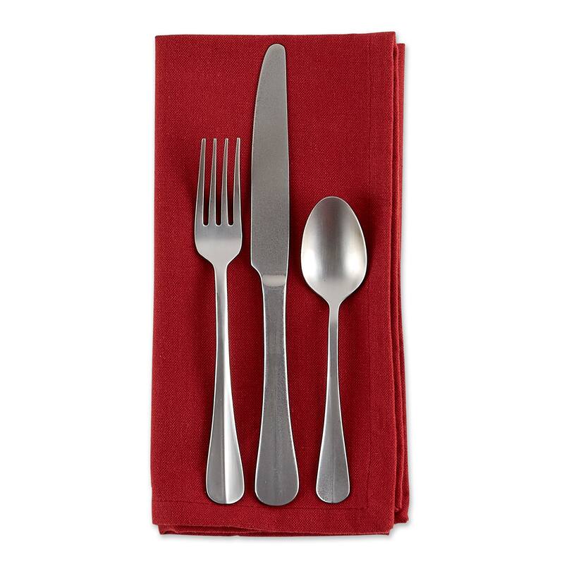 DII Solid Cotton Napkin Set/6