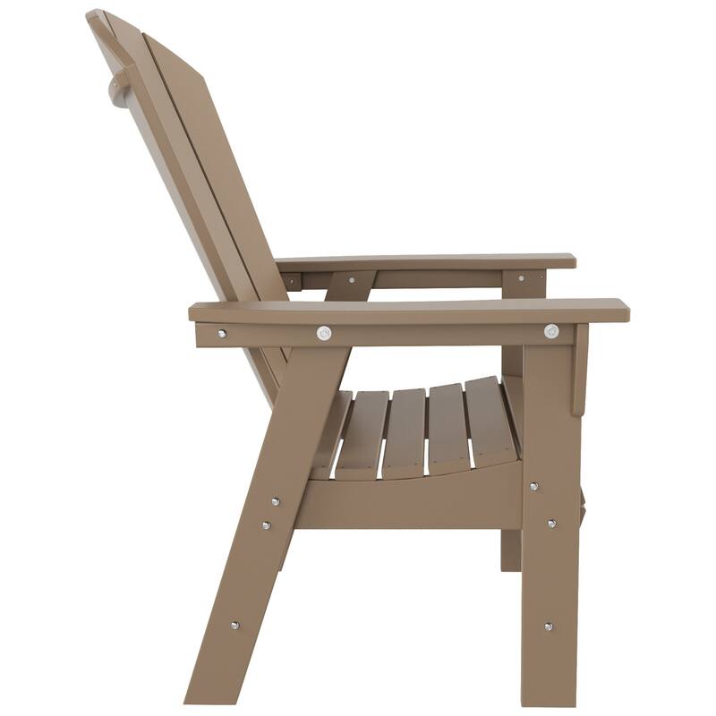 Polytrends Laguna Casual Upright Adirondack Chair (Set of 2)