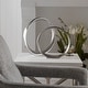 preview thumbnail 4 of 2, Uttermost Orbits Nickel Ring Sculptures (Set of 2)