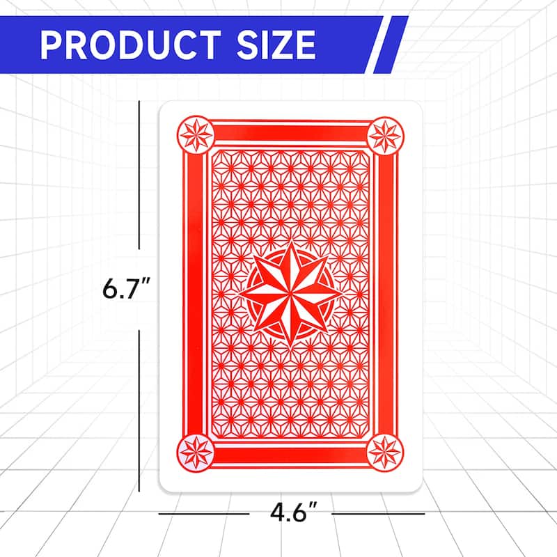 GSE Jumbo Playing Cards, Giant Playing Card Deck, Oversize Large Huge Playing Cards for All Ages