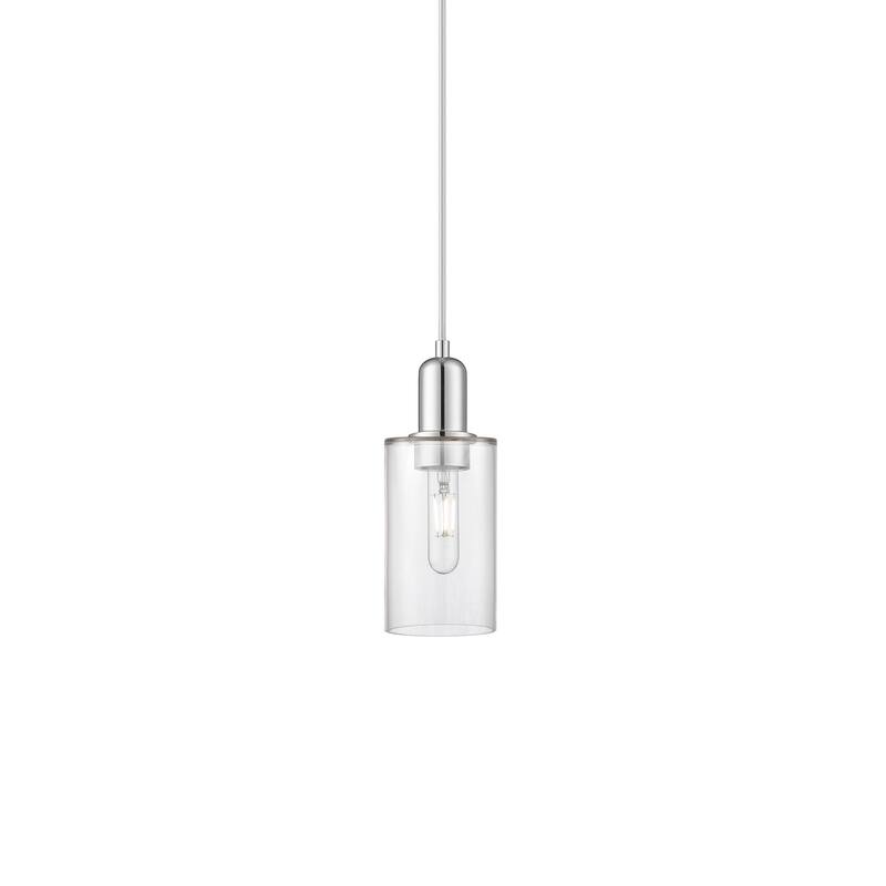 Innovations Lighting 716-1P-10-5 Clymer Pendant Clymer 5" Wide Mini - Polished Chrome / Clear
