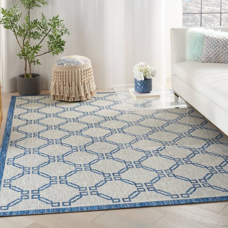 Nourison Garden Party Geometric Casual Indoor/Outdoor Area Rug