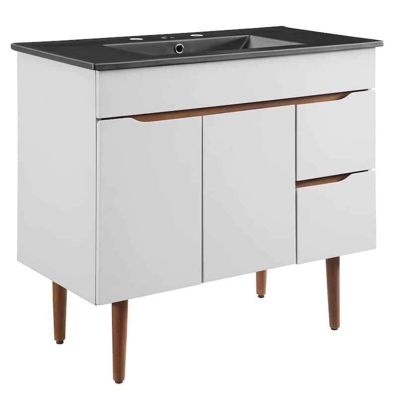 Harvest 36" Bathroom Vanity - Grey Black
