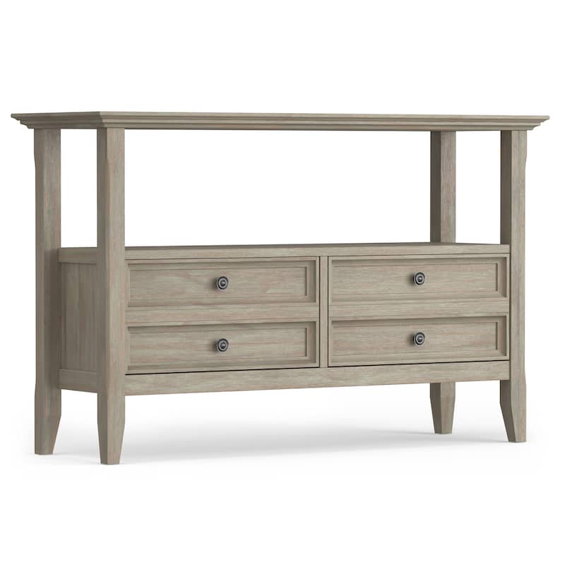 WYNDENHALL Halifax SOLID WOOD 48 inch Wide Transitional Console Sofa Table