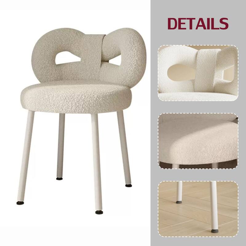 Fashion Art Leisure Chair Ergonomic Design with High-Density Foam Cushion.
