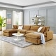 preview thumbnail 1 of 75, Commix Down Filled Overstuffed Velvet 6-Piece Sectional Sofa