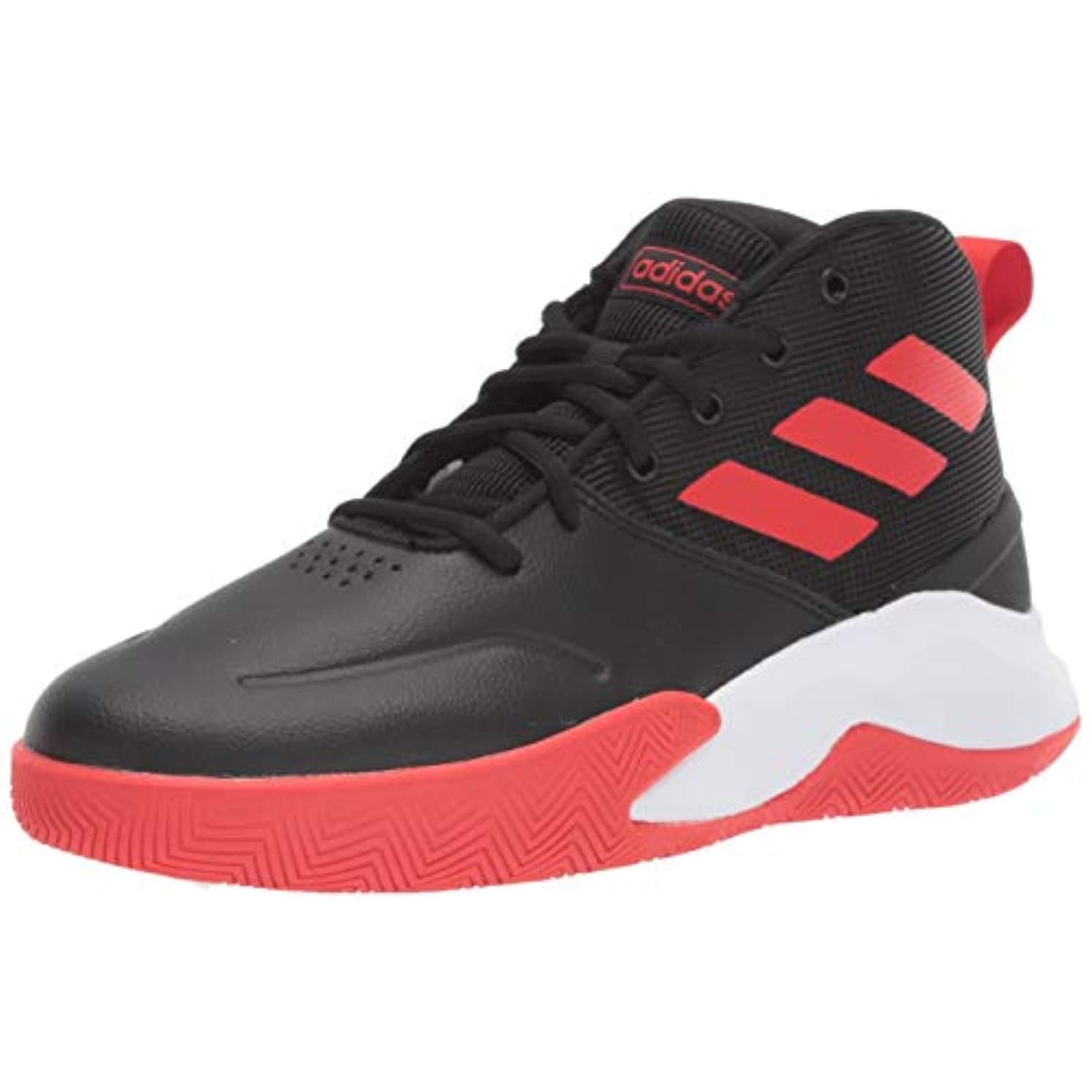 black and red adidas basketball shoes