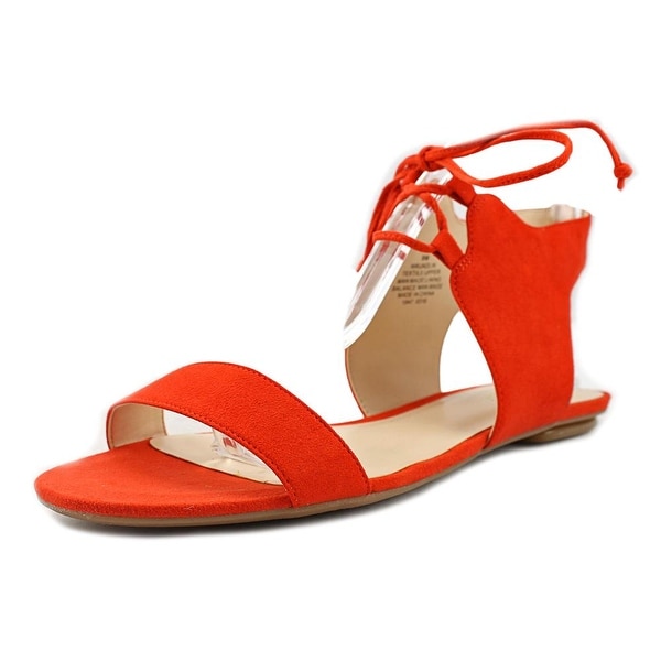 red orange sandals
