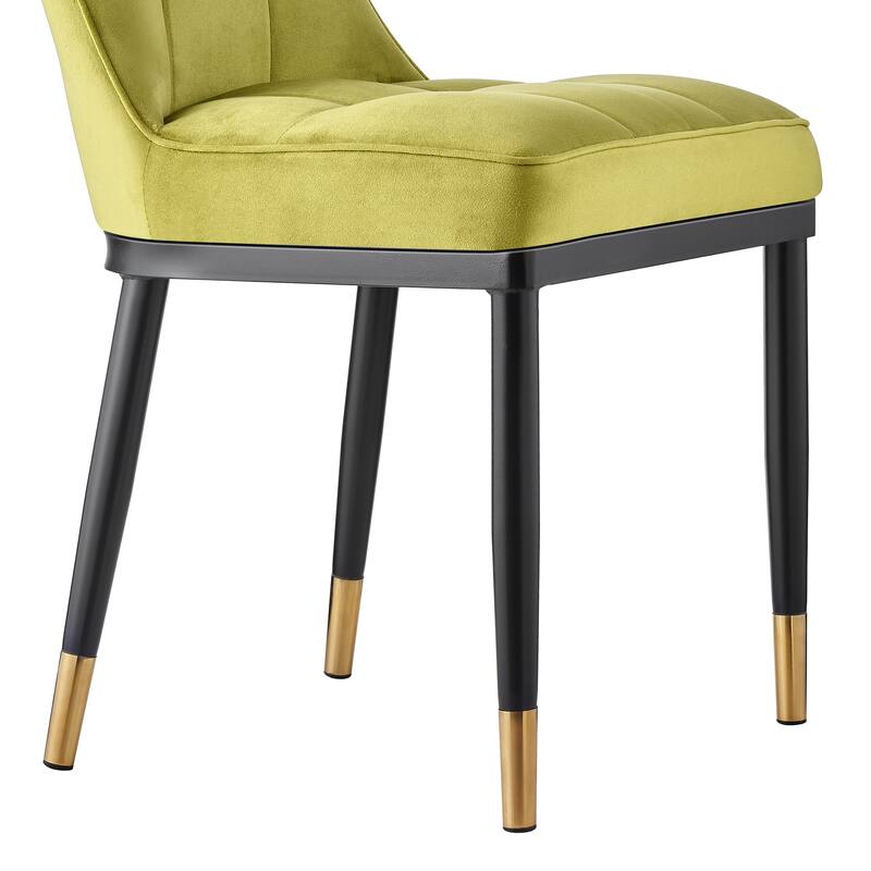 Modern Velvet Upholstered Dining Chairs, Set of 2/4 - 35.8"H x 18.9"W x 23.2"D