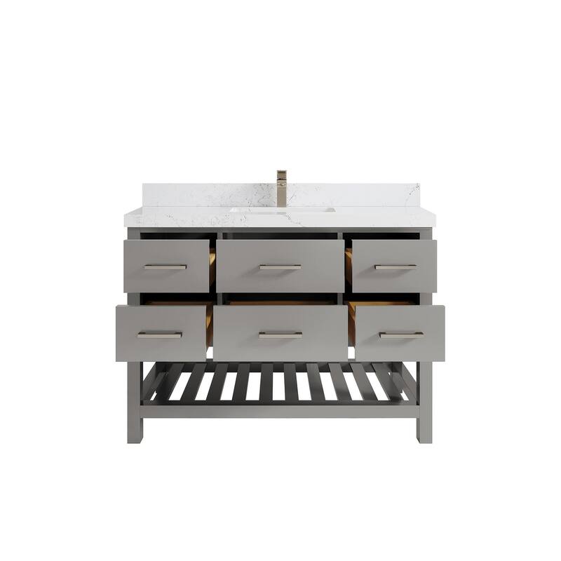 Willow Collections 48 in. W x 22 in. D Parker Single Sink Bathroom Vanity with Countertop