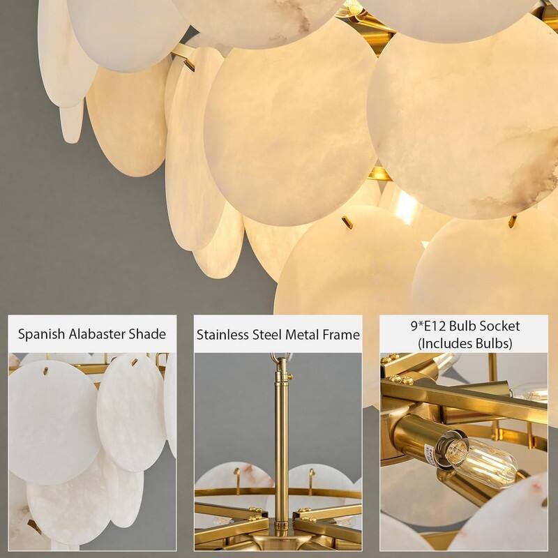 KAYLA Modern Natural Marble Living Room Chandeliers
