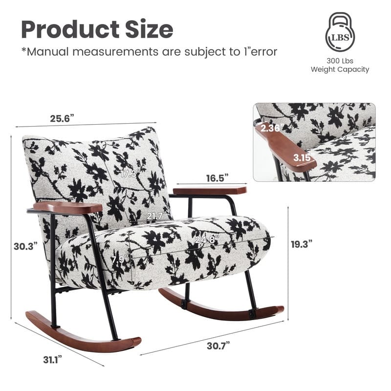 Metal Frame Rocking Chair
