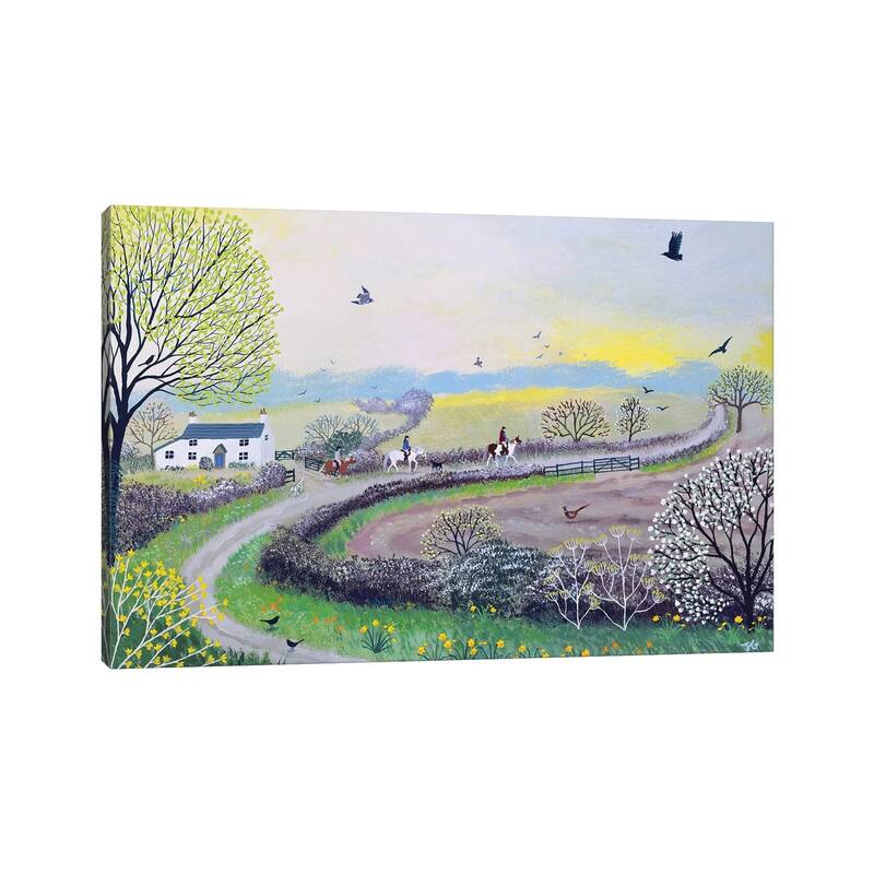 iCanvas "Early Morning Ride" by Jo Grundy Canvas Print