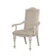 preview thumbnail 10 of 10, 9pc Accent Chair Dining Room Table Leaf Side Chairs Ivory Fabric Upho