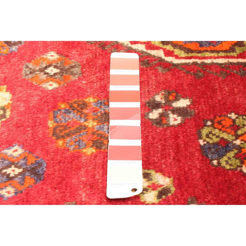 ECARPETGALLERY Hand-knotted Melis Vintage Red Wool Rug - 4'2 x 7'10