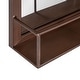 preview thumbnail 17 of 38, Kate and Laurel Jackson Metal Frame Mirror with Shelf