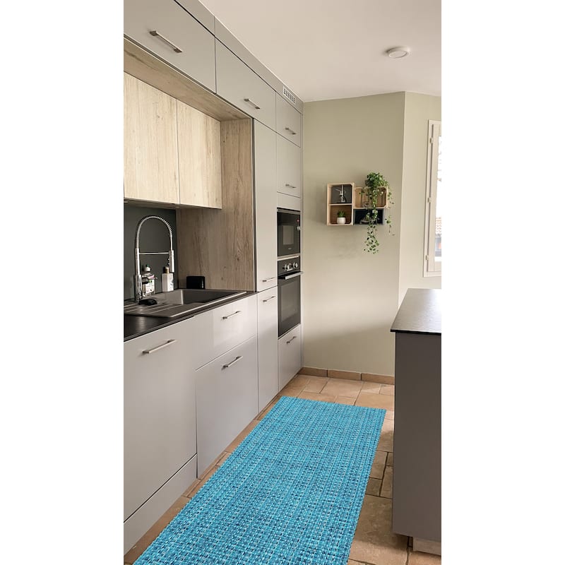 Premium Cotton Woven Anti-Fatigue Cushioned Kitchen Mat Runner Set Working Mat |18x30 | 18x48 Inches Comfort and Style