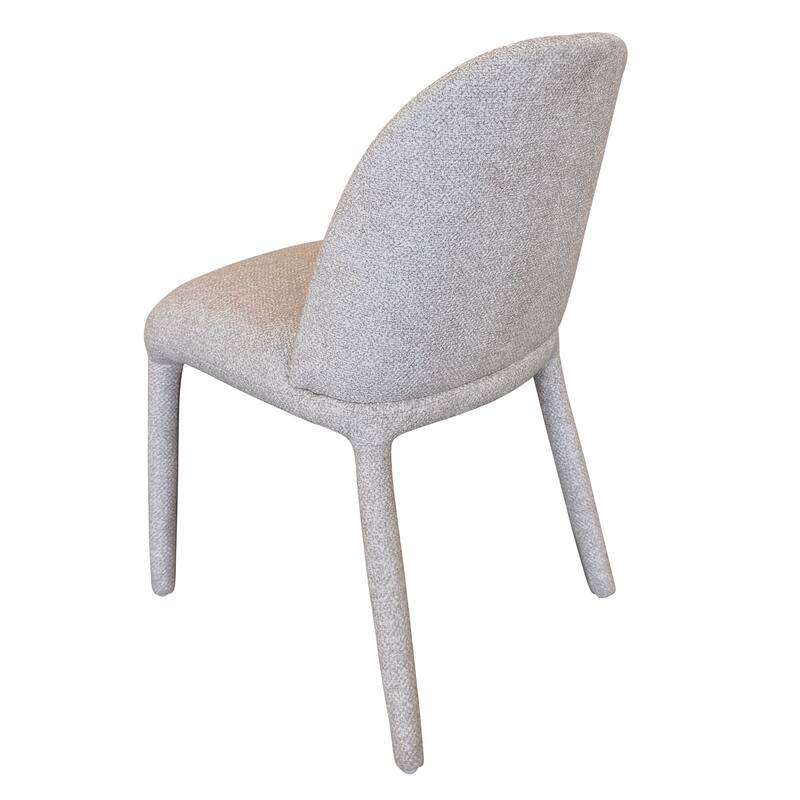 Modern Fabric and Metal Dining Chair, Set of 2