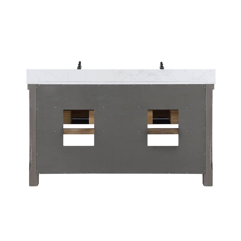 Villareal Bath Vanity with Composite Stone Top without Mirror