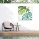 preview thumbnail 2 of 5, Lisa Audit 'Mixed Greens Lxxvi' Outdoor Canvas