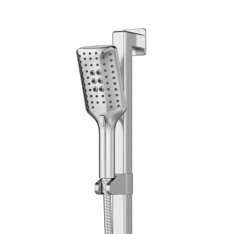 Seville Slide Bar ADA Compliant 500 lb Weight Capacity Slide Bar with Multi-function Handshower Right Polished Stainless Steel