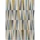 preview thumbnail 5 of 3, Livabliss Oasis Mid-Century Modern Geometric Area Rug Blue - 8' x 11'
