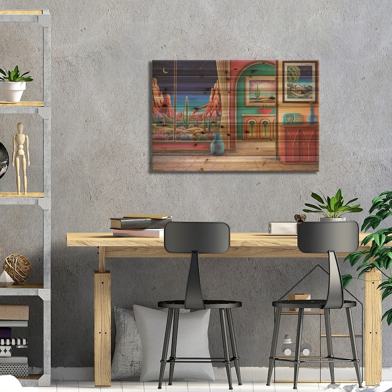 Radio Days XII Print On Wood by Andy Russell - Multi-Color