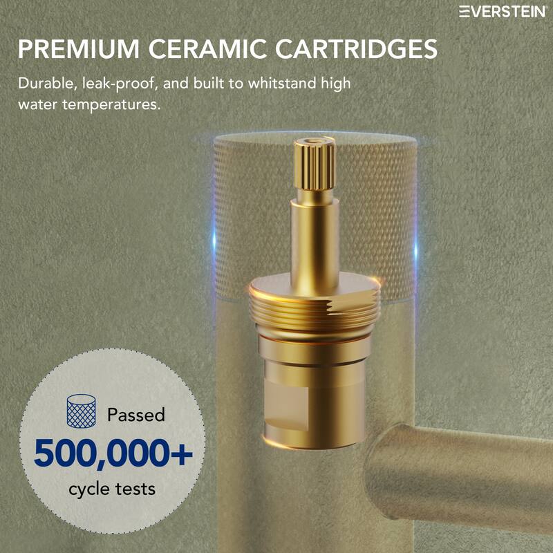 Modern 1-Handle Single Hole Bathroom Faucet with Anti-Slip Handle