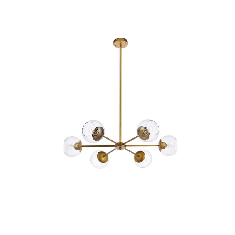 Brooke 30 inch Pendant with Clear Shade - N/A