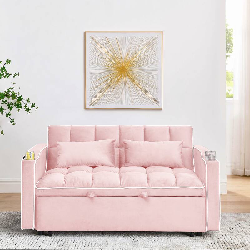 55.51 inch versatile foldable sofa bed