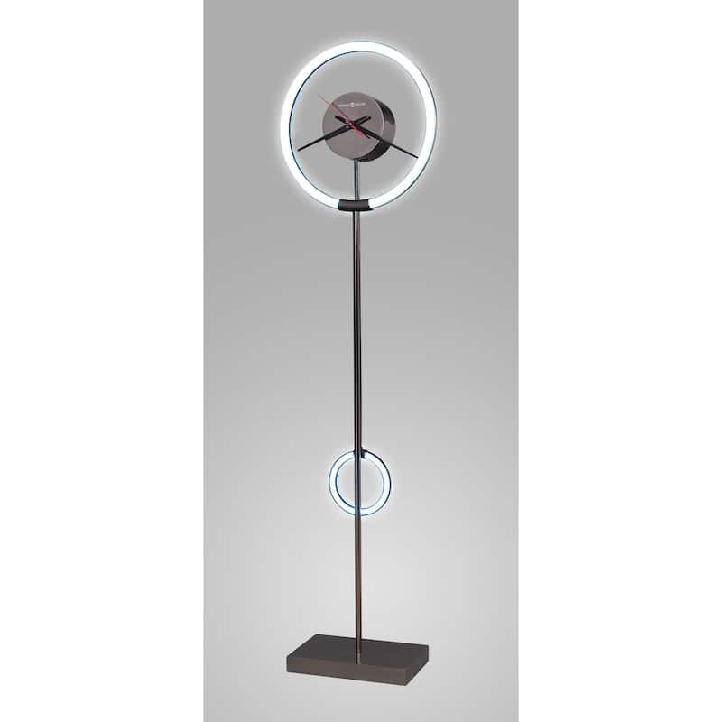 Howard Miller Silver Metal Prism LED Color-changing Floor Clock
