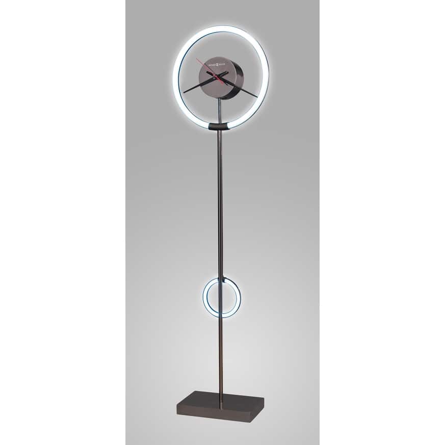 Howard Miller Silver Metal Prism LED Color-changing Floor Clock