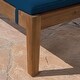 preview thumbnail 12 of 17, Perla Outdoor Acacia Wood Chaise Lounge with Cushion by Christopher Knight Home