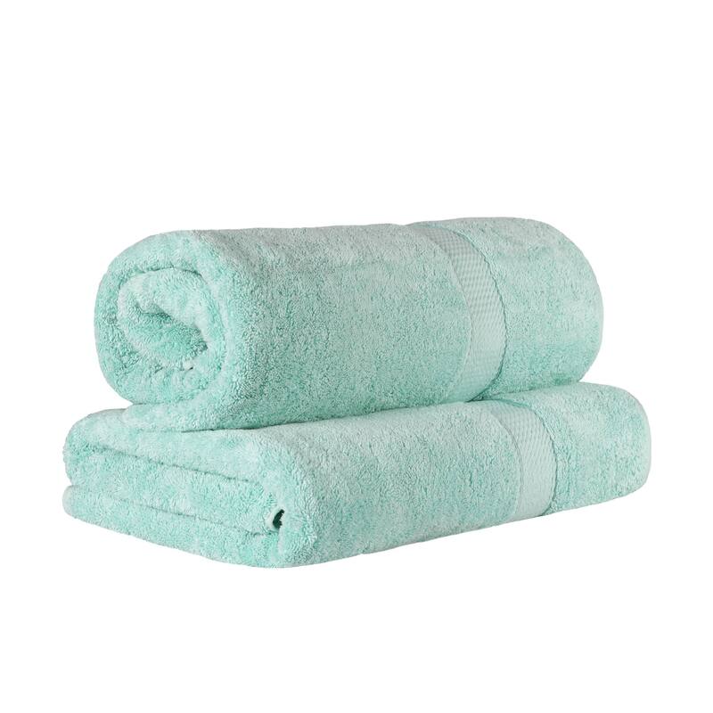 Superior Egyptian Cotton Pile Heavyweight Bath Sheet Set of 2