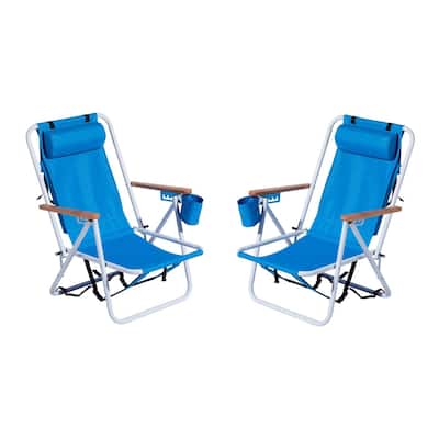 2PFCS Folding Beach Chairs