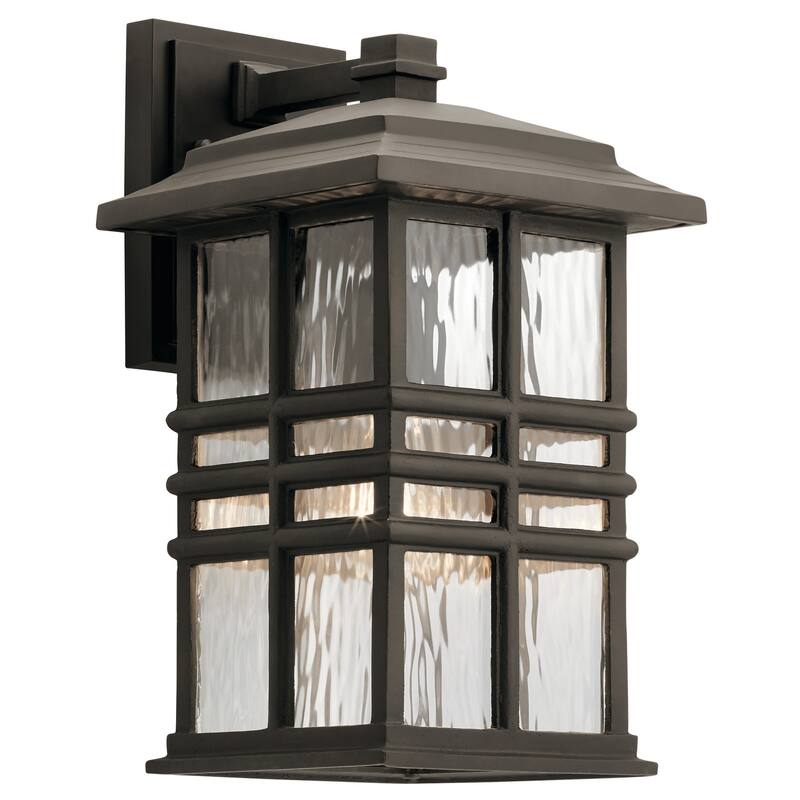 Kichler Beacon Square Single Light 14" Tall Outdoor Wall Sconce - Olde Bronze