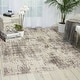 preview thumbnail 25 of 23, Nourison Gleam Abstract Shimmer Area Rug 9'3" x 12'9" - Ivory/Grey - Runner/Rectangle