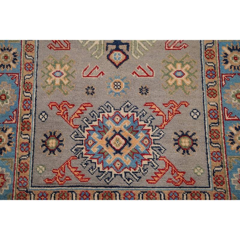 Kazak Oriental Foyer Rug Handmade Wool Carpet - 3'3" x 4'10"