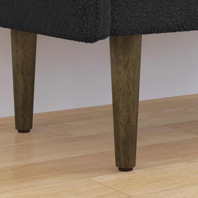 Teddy velvet storage stool, ,with storage space