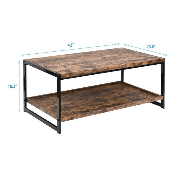 Coffee Table with Storage Shelf - Bed Bath & Beyond - 37688965