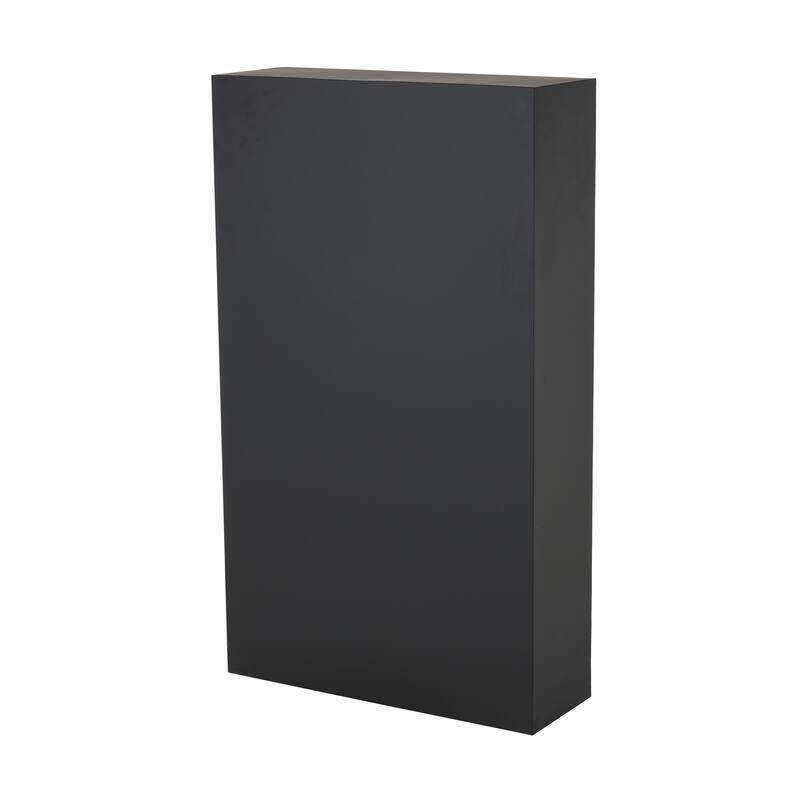 Black or Cream Metal 5 Shelf Geometric Storage Shelving Unit