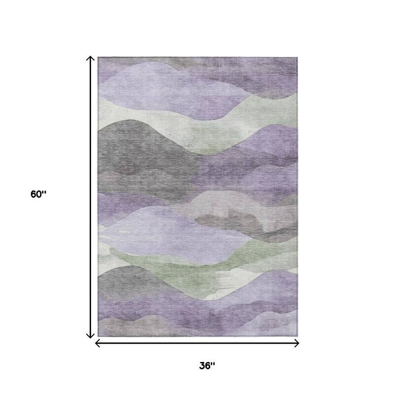 HomeRoots Abstract Transitional Rectangle Outdoor Rug