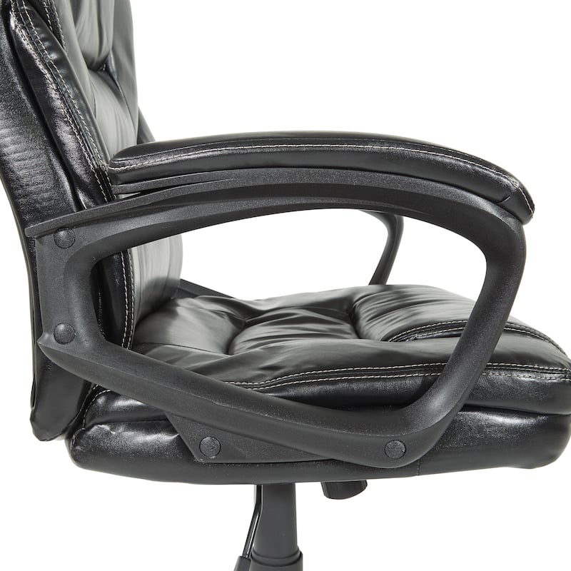 Office Star Faux Leather Managers Chair